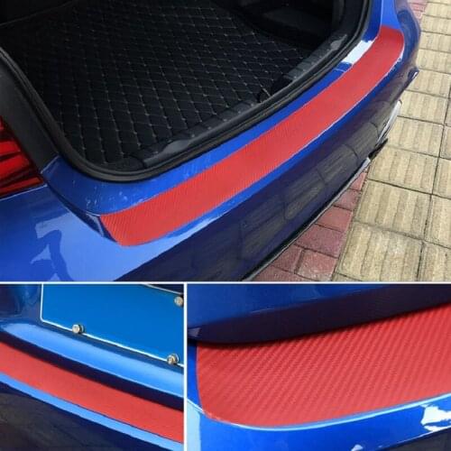 Car Styling Carbon Fiber 3D Stickers For Opel Insignia Volvo XC90 Toyota RAV4 VW T5 Skoda Kodiaq BMW X5 E70 X3 E83 Trunk Strips