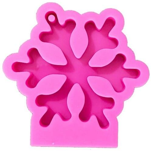Free Shipping Big Snowflake Mold Cooking Tools Fondant Shaped Mold Baking Cake Sugar Silicone Craft Fondant Tray Candy Mold