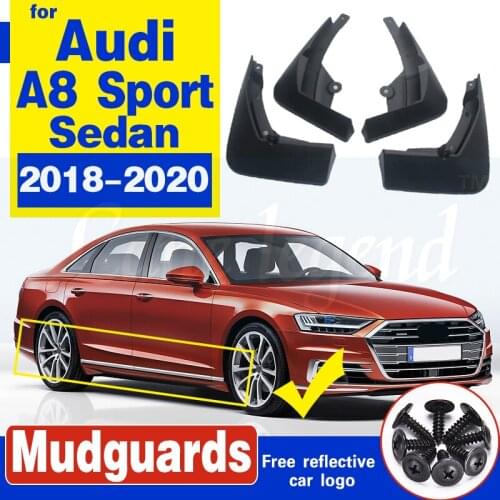 For Audi A8 d5 mud flaps A8 sport mudguards splash guards Audi car fenders auto accessories 2018-2020 Car Front Rear Mudflaps