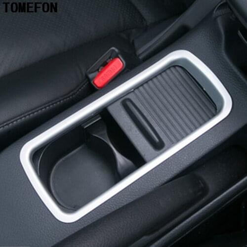 ABS For Nissan sylphy Pulsar 2012 2013 2014 Front Water Cup Holder Armrest Box Decoration Trim 1piece