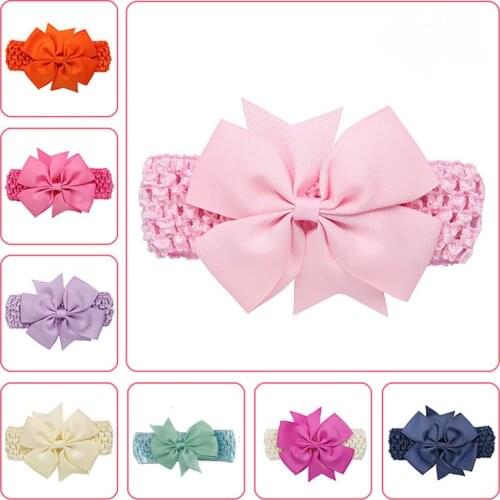 Kids Headbands Hair Band Baby Girls Wave Headbands Bowknot Hair Accessories For Baby Girls Infant Hair Band