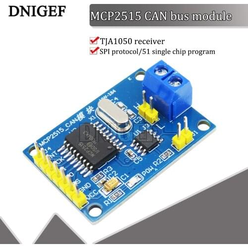 DNIGEF MCP2515 CAN Bus Module TJA1050 Receiver SPI For 51 Arduino Diy Kit MCU ARM Controller