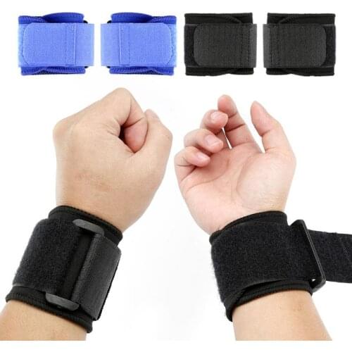 2PCS Elastic Soft Pressurized Wristband For Volleyball Tennis Durable Sport Wristband Protective Adjustable Weight Lifting