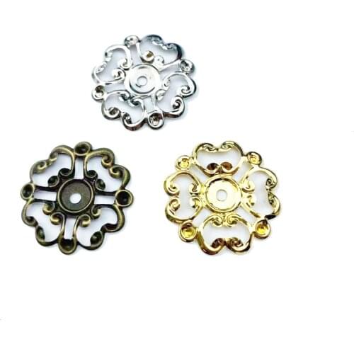 20pcs 23mm Filigree Metal sheets decorative for Jewelry Making Cosplay accessories Earring accessories