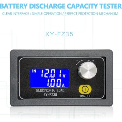 FZ35 5A 35W/FZ25 4A 25W Battery Capacity Resistor Tester Voltmeter Ammeter Adjustable Constant Current Electronic Load
