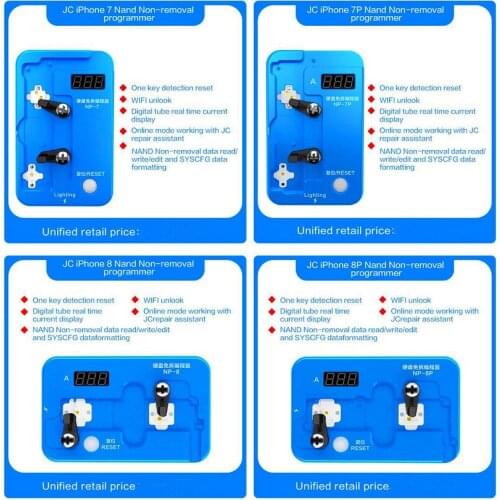 JC NAND Non-removal Programmer For Xr Xs-max Xs X 8p 8 7p 7 6sp 6s Data Read/write/edit And SYSCFG Data Formatting