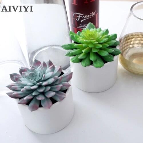 Simulation Plant Succulents Bonsai Wedding Home Decorgarden Decoration Artificial Flowers Artificial Plant Mendeko Bonsai Pots