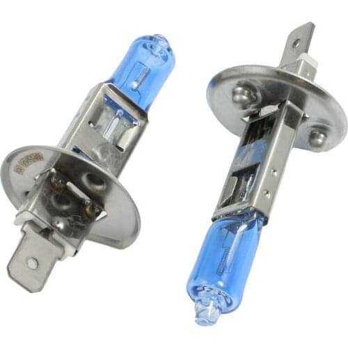 New 2pcs 55W H1 White Halogen High Beam Headlight Bulb