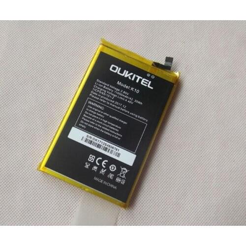 Original oukitel k10 phone battery 11000mah 3.85V for OUKITEL K10 6.0" 18:9 Display Quick Charge MTK6763 Fingerprint NFC phone