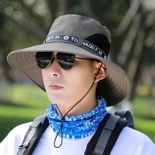 Summer Bucket Hat Cowboy Panama Mens And Womens UV Protection Wide Brim Sun Hat Sun Hat Fisherman Hat Outdoor Hiking Fishing
