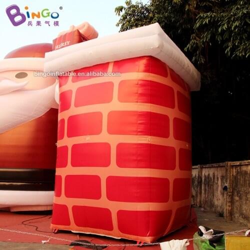 Personalized 5.3m height inflatable christmas chimney / large christmas inflatables toys