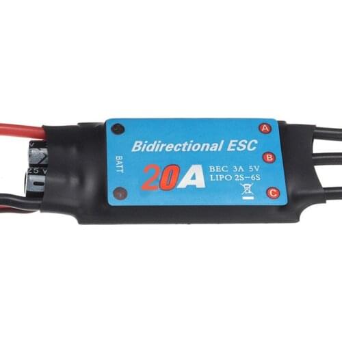 RC Electronic Accessories Model Two-way ESC 20A/30A/50A/80A Bidirectional Brushless ESC For RC Car Boat Part