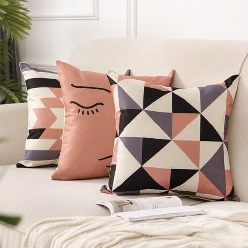 Geometric Cushion Covers 2020 New Pillowcase 45*45 Almofada For Home Chair Sofa Room Decorative Pillows Housse de Coussin