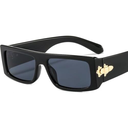 Vintage Small Green Leopard Rectangle Sunglasses Women Brand Design Narrow Tiny Rectangular Men Sun Glasses Shades