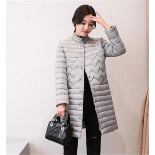 Cotton padded warm black parka Women jacket zipper pocket outerwear parkas 2020 Autumn winter casual overcoat female
