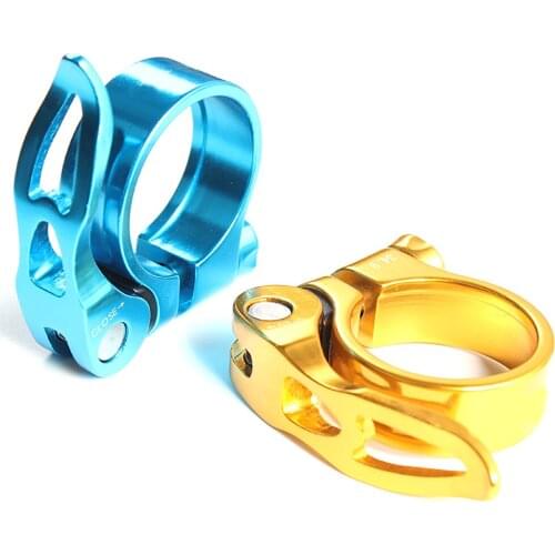 Bicycle Seat Post Aluminum Alloy Mountain Bicycle Bike Cycling Quick Release 34.9mm Seatpost Clamp for Mountain/Road Bike Part