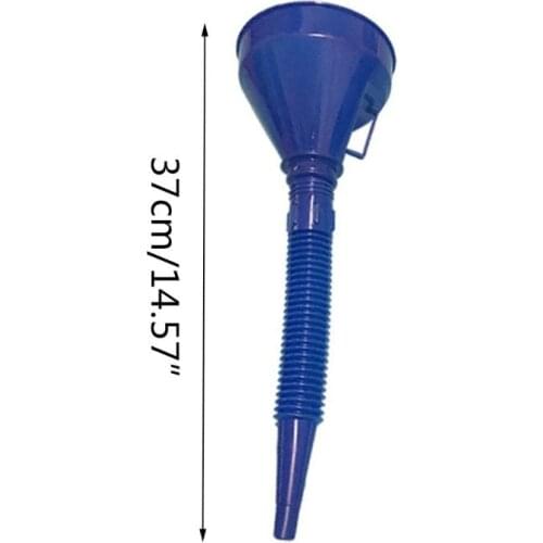 Car Refueling Funnel With Filter Detachable Hose Gasoline Engine Oil Additive Motorcycle Farm Machine Use Anti-leakage