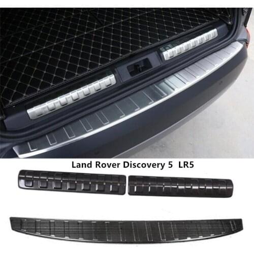 For Land Rover Discovery 5 LR5 2017-2021 Rear Bumper Protector Tail Trunk Guard door Sill Plate Scuff Trim Cover