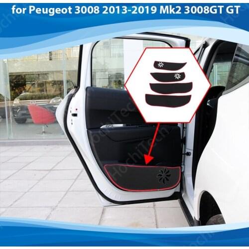Protection Carpet Door Inside Guard Side edge cover Car Door Anti Kick Pad Sticker for Peugeot 3008 2013-2019 Mk2 GT Accessories