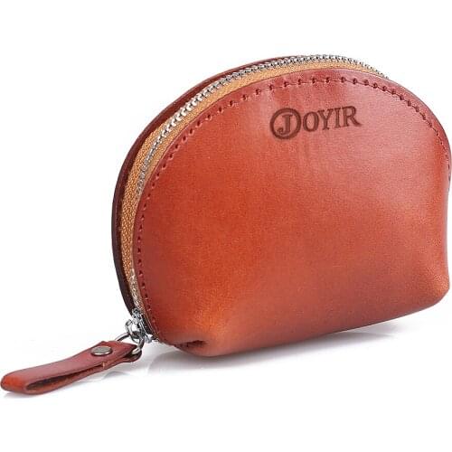 Women Wallet Genuine Leather Wallets Coin Purse Change Pocket Card Holder Shell Coin Bag Mini Purse Small Bag Girlfriend Gift