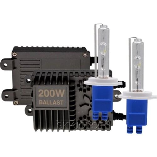1 Set 200W High Power AC HID Ballast Car Headlight Kit Xenon H7 H1 H3 H8 H11 HB3 HB4 4300K 5000K 6000K 8000K HID Xenon Lamp Bulb