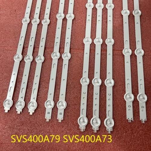 New Original )10set=100pcs LED strip for TOSHIBA 40L1333B 40D1333B 40L1354B LTA400HM23 SVS400A79 4LED A B D 5LED C SVS400A73