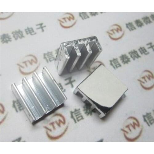 10pcs/set High Quality Adhesive Aluminum Heat Sink radiator For Memory Chip IC 11*11*5mm