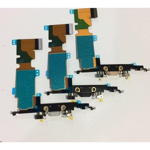 10Pcs/lot Original Charging Port Headphone Charger Dock Connector Flex Cable with MIC For iPhone 8 Plus 5.5" Parts