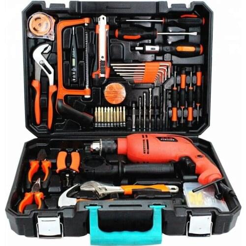 112 Pcs Wholesale Cheap Professional Hand Tool Impack Drill Tool Set Electricians Tools In Storage Case