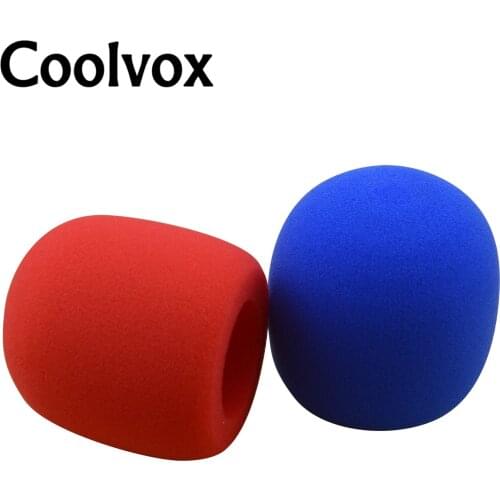2pcs Wireless Wired Microphone Sponge Cover Soft Foam Microphone Recording Studio Equipment Foam Windscreen for Shure Microphone