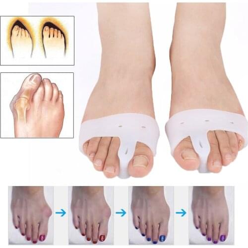 2Pcs Professional Comfortable Sports Anti-Slippery Toe Straightener Foot Care Hallux Valgus Straightener Corrector