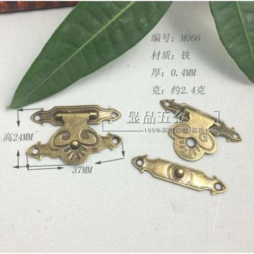 37*24 mm Packaging hardware accessories Wooden lock Hasp Decorative buckle Point deduction wholesale