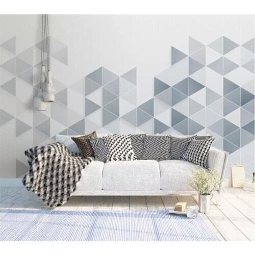 Custom murals 3d wallpaper Nordic minimalist geometric triangle dream wall living room bedroom hotel wallpaper papel de parede