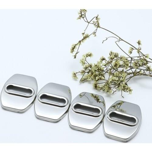 4PCS Auto Case Stainless Steel Door Lock Buckle Protective Cover For Chevrolet Impala 2014 Car Styling