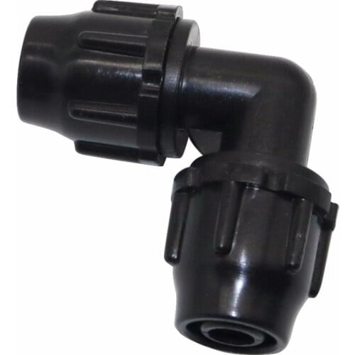 5 pcs 8/11mm Hose 90 Degree Lock Elbow Connectors Garden Water Irrigation System Fittings Drip Tape Accessories