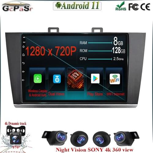 6G+128G Android 11 Voor for Subaru Outback 5 Legacy 2014-2018 6 2014 - 2017 Auto Radio Multimedia Video Player Navigation