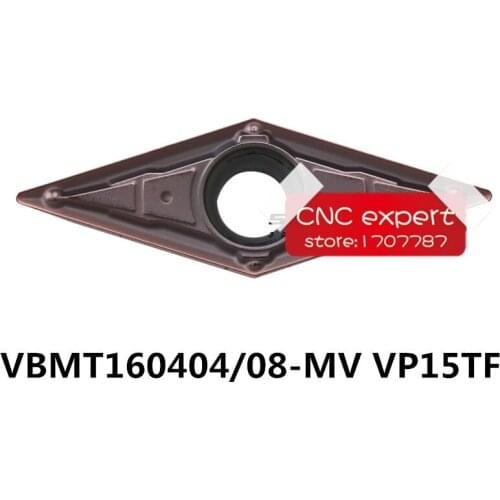 Free Shipping 10PCS cutting blade VBMT160404-MV VP15TF/VBMT160408-MV VP15TF Turning blade,Suitable for SVJBR/SVVBN Lathe tool