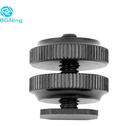 BGNing 3/8" to 1/4" Inch Tripod Mount Screw with Double Layer to Flash Cold Shoe Adapter Holder Mount Photo Studio Accessories