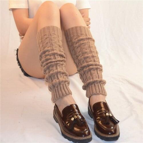 Hot Sale Women Autumn And Winter Legwarmers Hemp Flowers Kneepad Leg Warmer Female Girls Pile Heap Socks Sports Safety