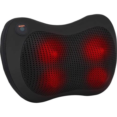 Back Neck Massager Car Home Cervical Shiatsu Massage Cushion with Dual Rotating for Shoulder Legs Waist Electric Massage Pillow