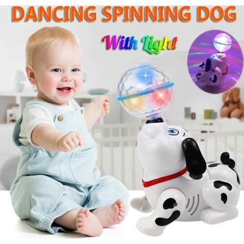 Cute Electric Luminous Dancing Puppy Toy Musical Singing Walking Electric Toy For Kids Child Baby Gift Lighting Electronic Pets