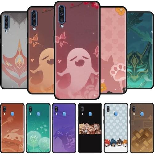 Genshin Impact Icon Soft Funda for Samsung Galaxy A50 A51 A70 A71 A21s A12 A31 A10 A20e A20s A30 A40 Tpu Case Phone Cover