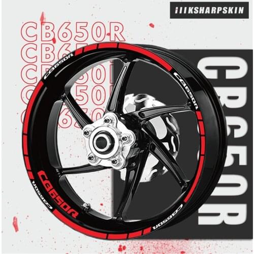 Wheel Stripe LOGO Sticker Set Set Waterproof Motorcycle Sticker Modified Tire Decal for Honda cb650r cb 650r