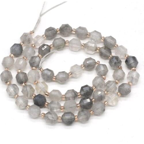 Natural Stone Semi-precious Stone Faceted Beaded Jewellery Production Specifications-specifications 6mm Flash Labradorite
