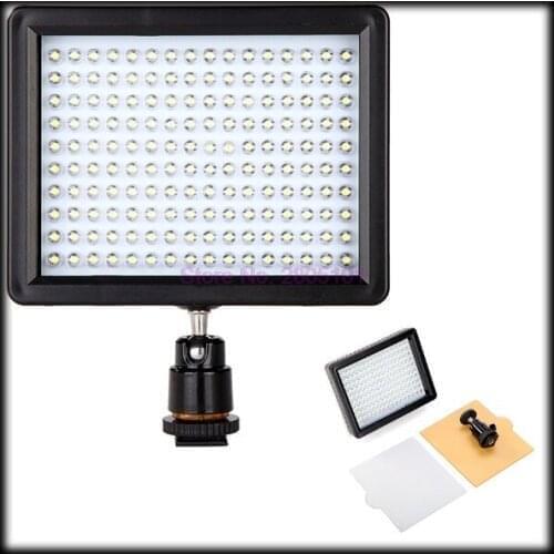 By DHL or EMS 50 pieces W160 LED Video Light Lamp 12W 1280LM 5600K/3200K Dimmable Video light