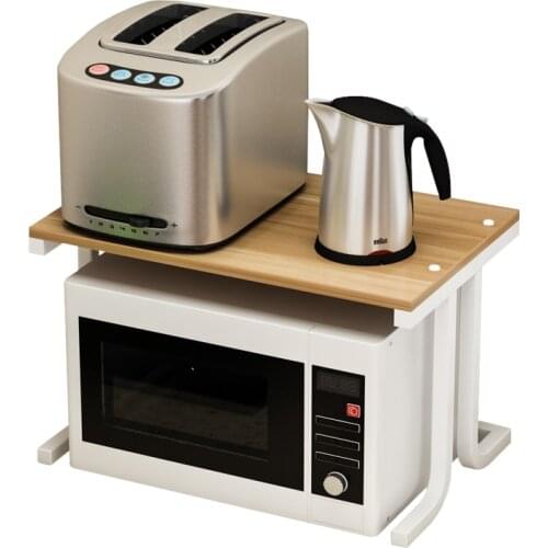 Microwave Oven Rack Shelf Kitchen Receive Seasoning Frame Simple Ground Frame Multi-functional Storage In The Kitchen