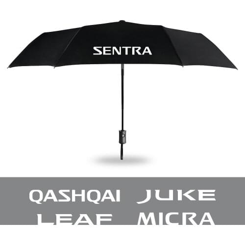 For Nissan Qashqai Juke Leaf Micra Sentra Patrol Note Maxima Murano Altima Car Fully Automatic Folding Umbrella Auto Accessories