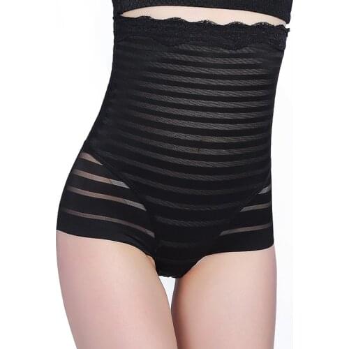 High waist postpartum belly contracting underwear waist shaping hip lift binding slimming shaping pants ladies corset underwear