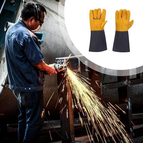 Work Welding Gloves Heat Resistant For Welders/Workers/Fireplace/Stove/BBQ/Gardening/ DIY Wood Working