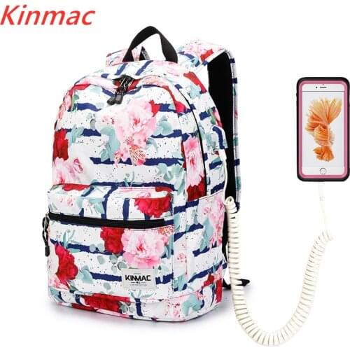 Kinmac Brand Backpack Laptop Bag15",15.6 Inch,Peony Lady Man Shoulder Compute Bag For Macbook 15.4,Business,School,DropShip V163